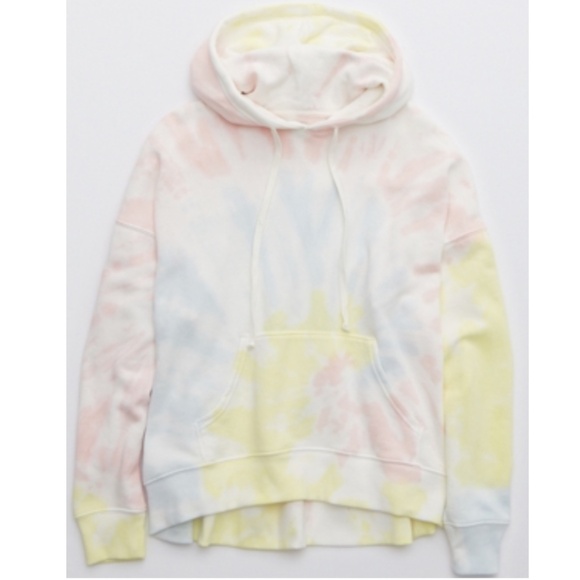 SOLD OUT - AERIE WEEKEND OVERSIZED HOODIE - SLUMBER PARTY TIE DYE - SMALL - Picture 1 of 3